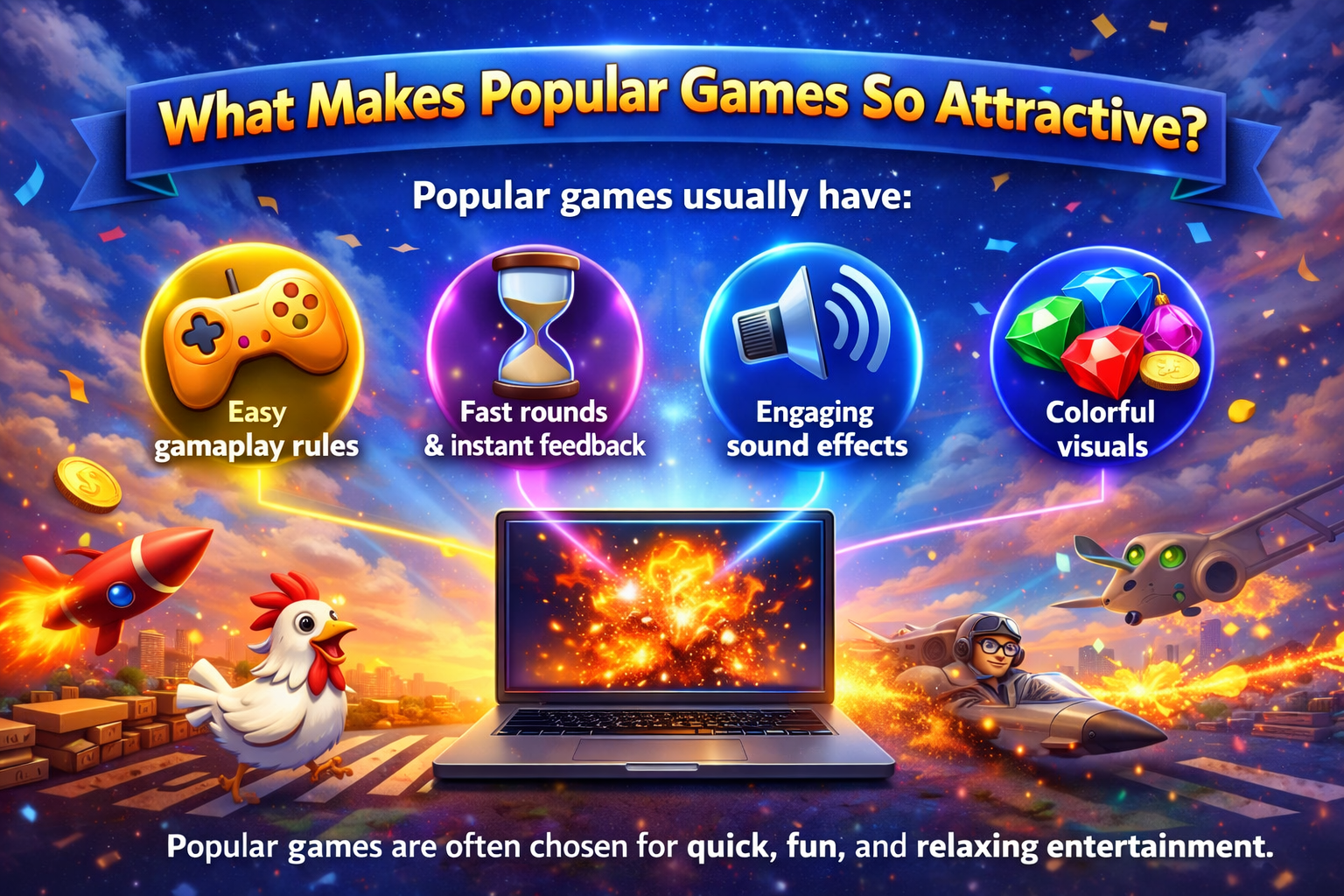 What Makes Popular Games So Attractive?