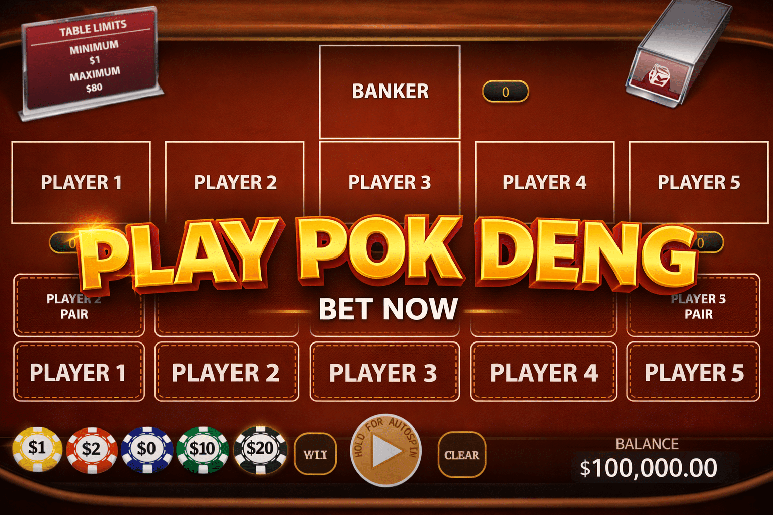 Play Pok Deng online