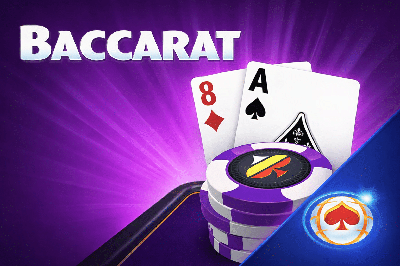 Playing Baccarat is exciting with cards.